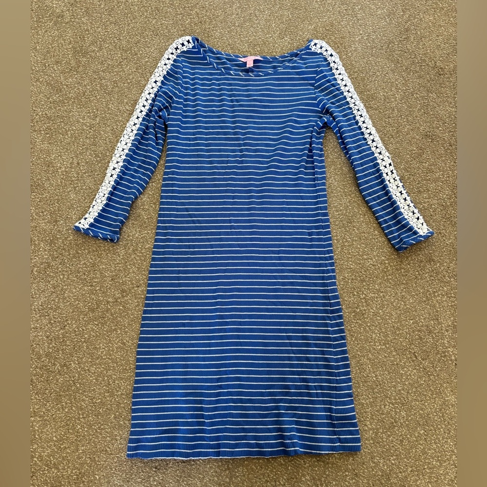 Blue and White Striped Lily Pulitzer Dress